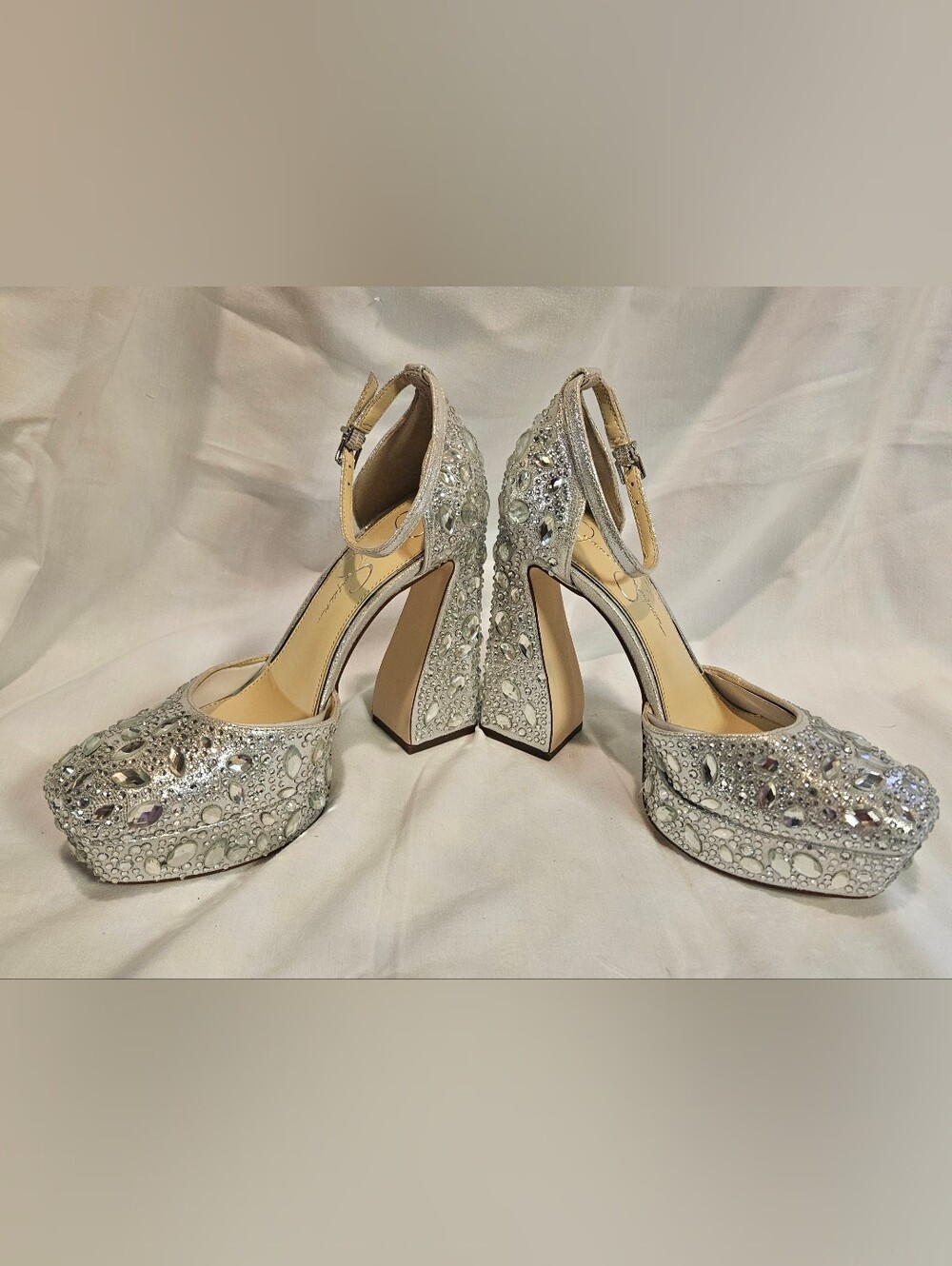 Jessica Simpson Dreama Platform Pumps With Rhinestones Size 7 Shoe